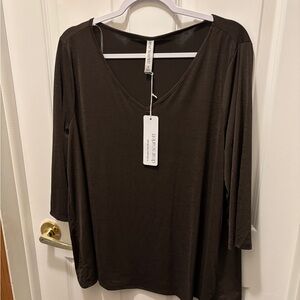 Dear Scarlett Dark Brown Women's Blouse